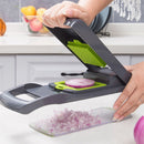 Profissional Multiuso Cozinha Slicer Aço Inox 14 em 1 Fatiador Cortador Ralador De Legumes Verduras Frutas Alimentos
