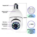 Câmera De Segurança Ip Wifi Full HD 2 Lentes Visão Noturna Microfone Durawell App V360 Pro